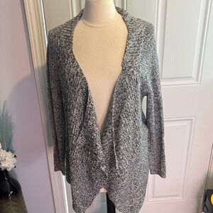Aeropostale Black and White Women's Open Cardigan